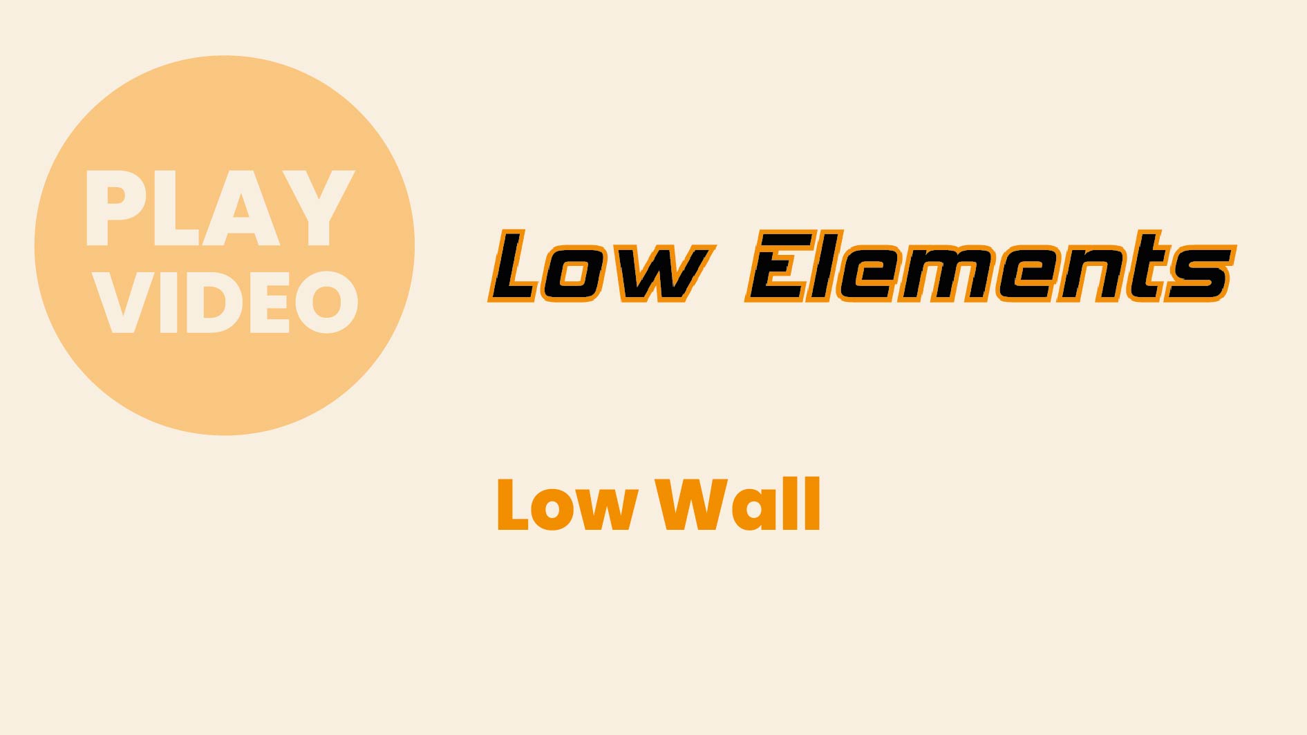 Best Low Elements for Teambuilding