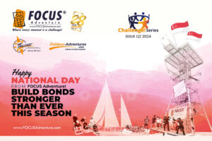 Brochure for Focus Adventure’s team bonding workshops in Singapore.